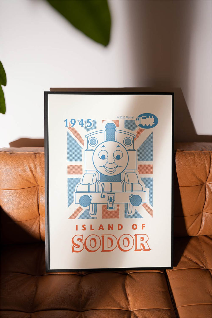 Thomas The Tank Engine Islands of Sodor Vintage Retro Print wall - art - picture - poster
