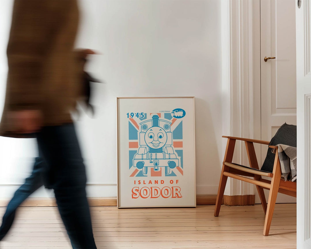 Thomas The Tank Engine Islands of Sodor Vintage Retro Print wall - art - picture - poster