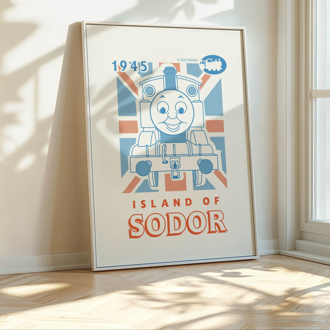 Thomas The Tank Engine Islands of Sodor Vintage Retro Print wall - art - picture - poster