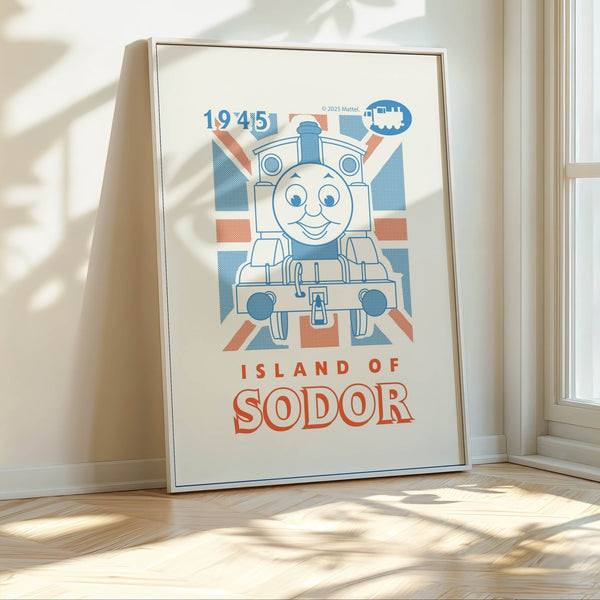 Thomas The Tank Engine Islands of Sodor Vintage Retro Print