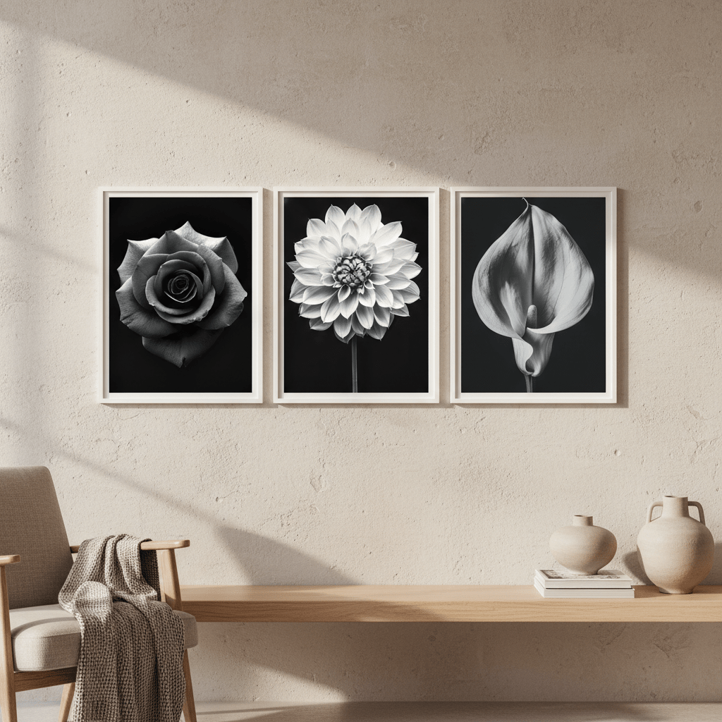 Three in Bloom Set of 3 by Peter Attard wall - art - picture - poster