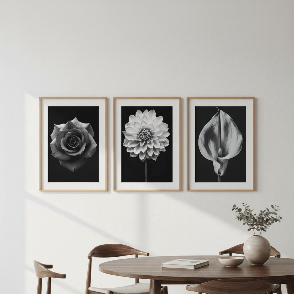 Three in Bloom Set of 3 by Peter Attard wall - art - picture - poster