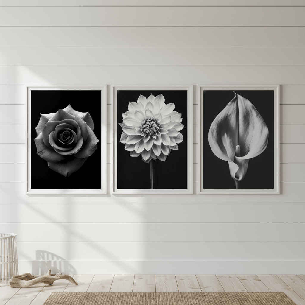 Three in Bloom Set of 3 by Peter Attard wall - art - picture - poster