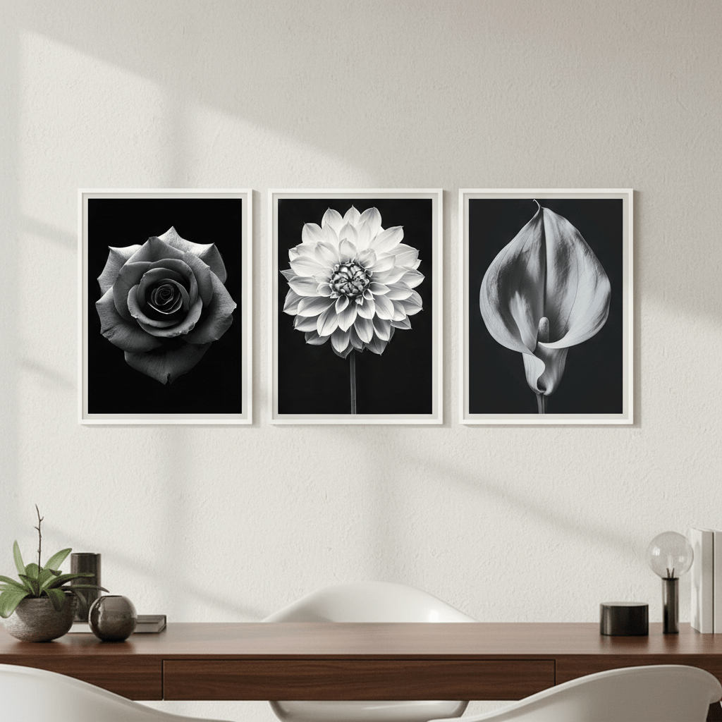 Three in Bloom Set of 3 by Peter Attard wall - art - picture - poster