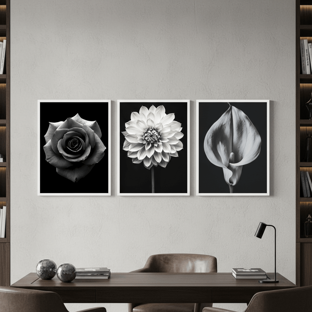 Three in Bloom Set of 3 by Peter Attard wall - art - picture - poster