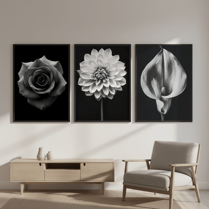 Three in Bloom Set of 3 by Peter Attard wall - art - picture - poster