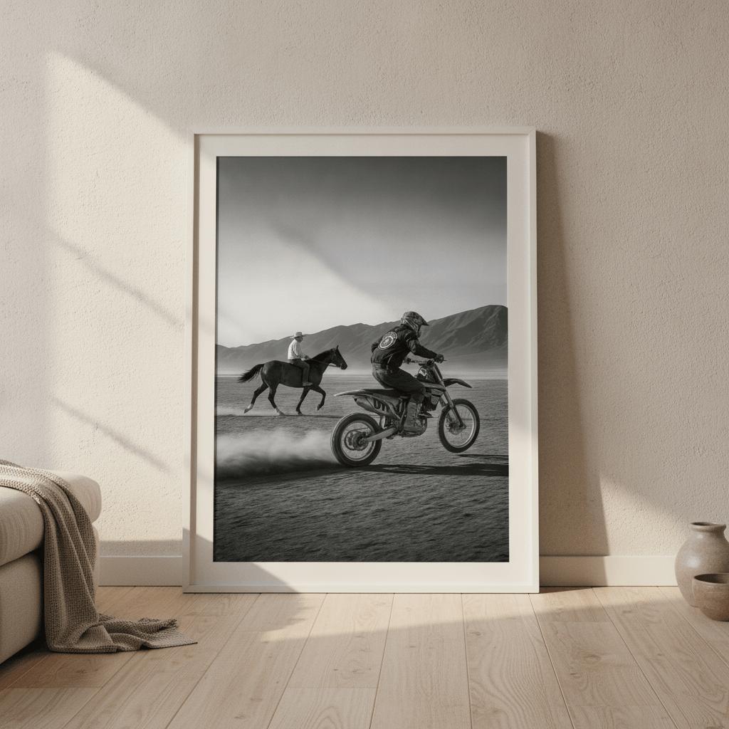 Throttle and Reins wall-art-picture-poster