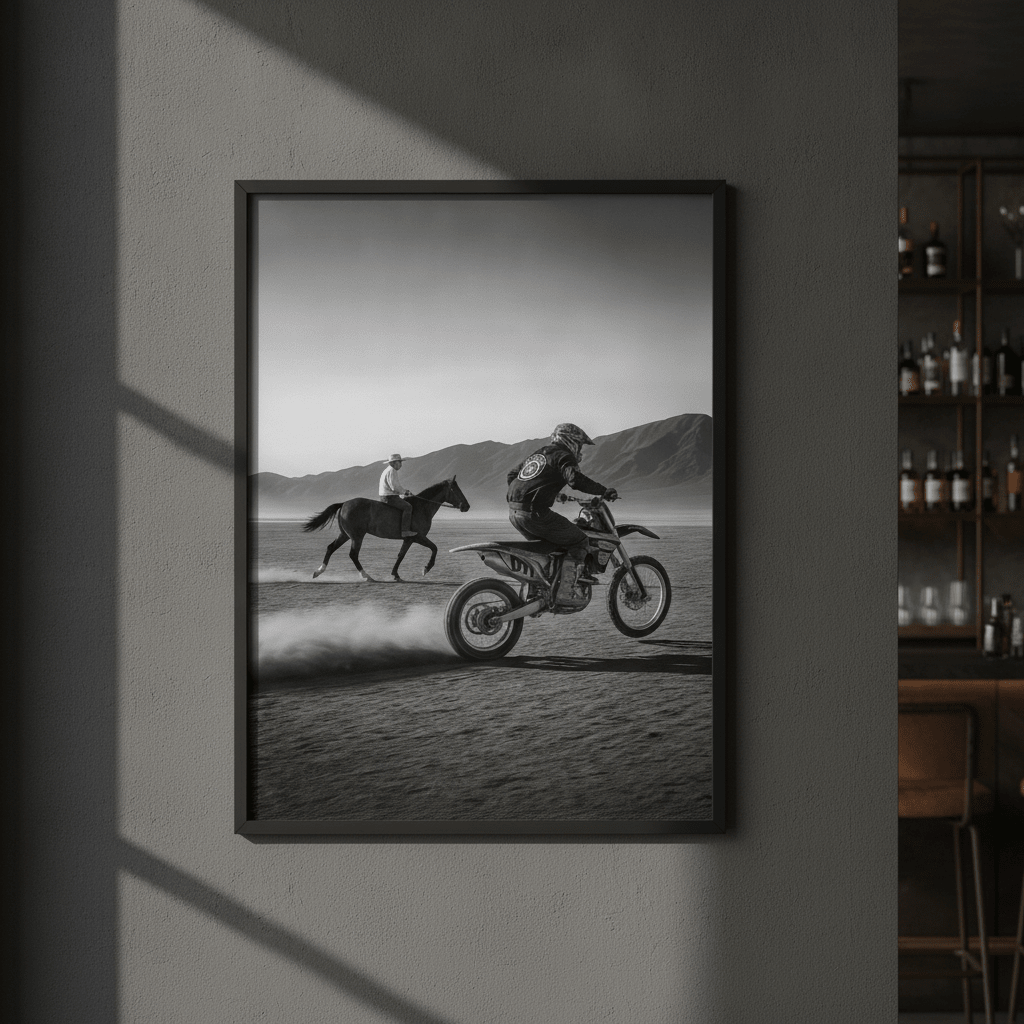 Throttle and Reins wall-art-picture-poster