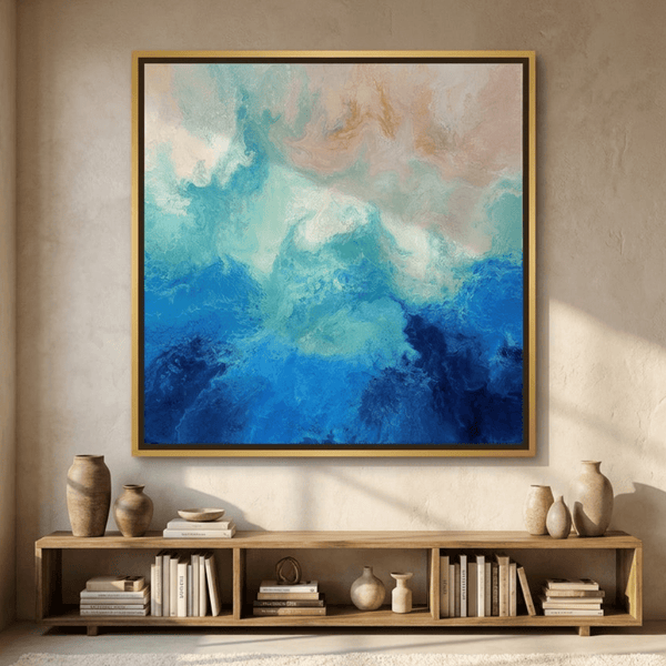 Tidal Creeks, Kimberley Coast By Angela Anderson | Canvas Square Print