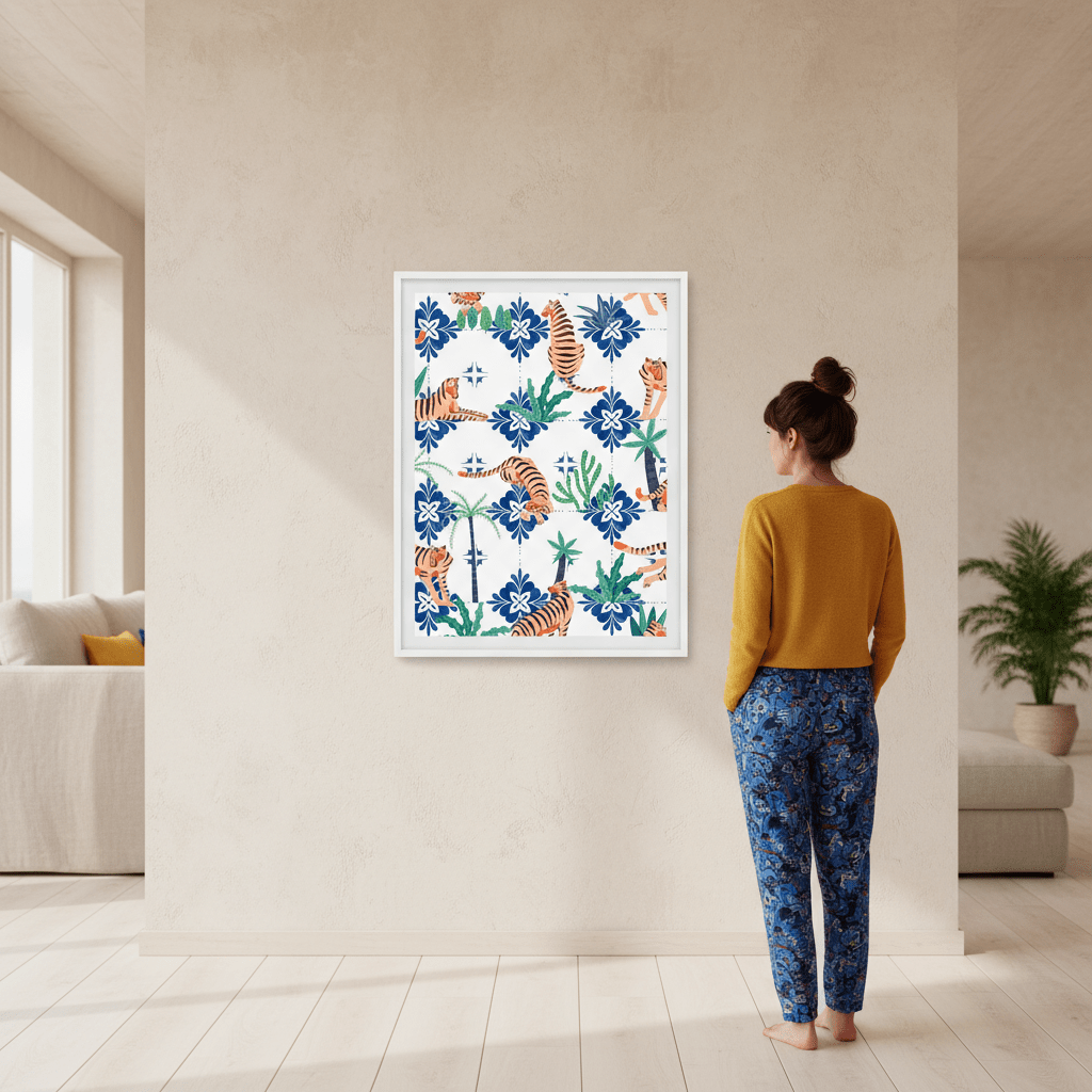 Tigers in Morocco by 83 Oranges wall - art - picture - poster