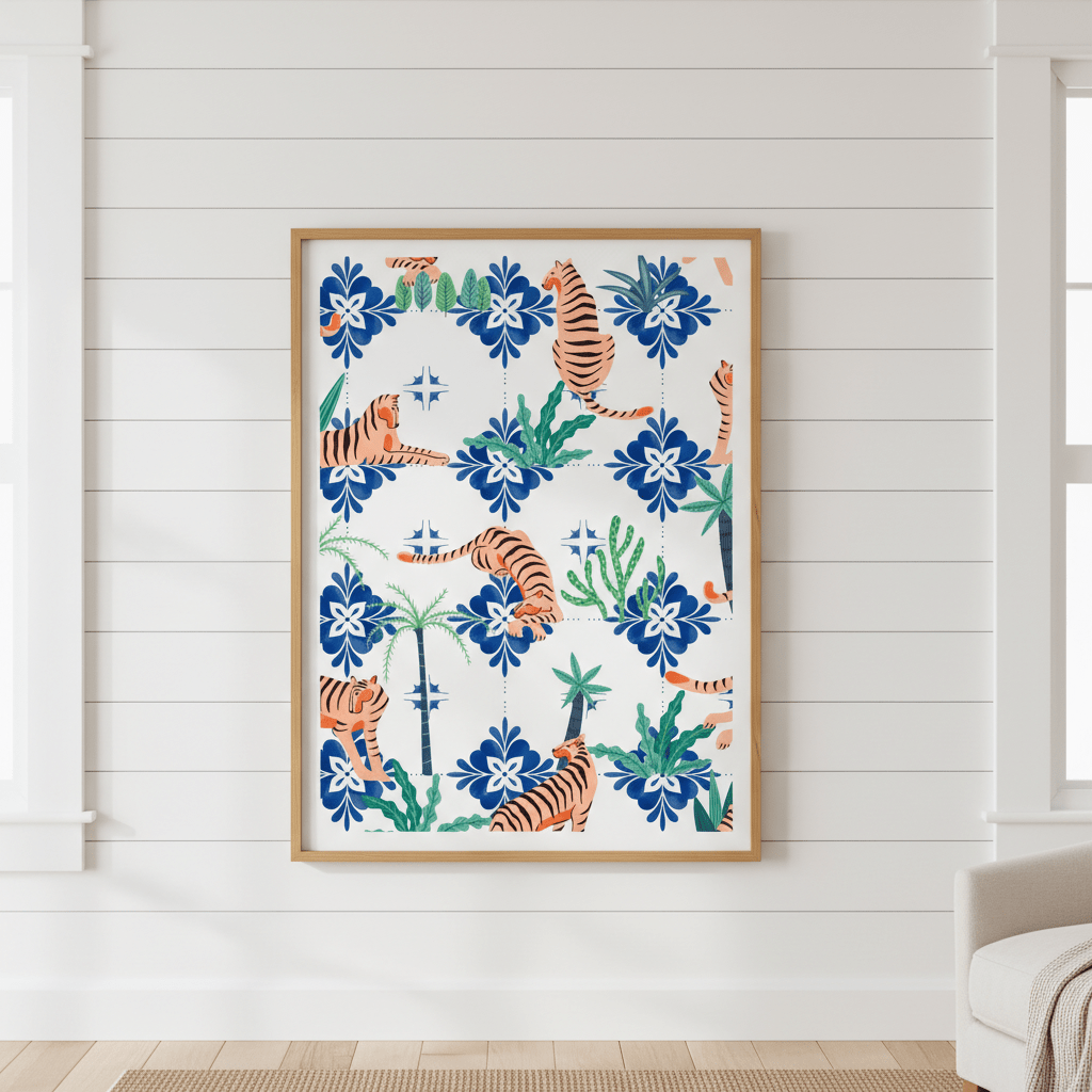Tigers in Morocco by 83 Oranges wall - art - picture - poster
