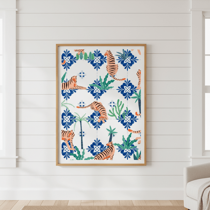 Tigers in Morocco by 83 Oranges wall - art - picture - poster