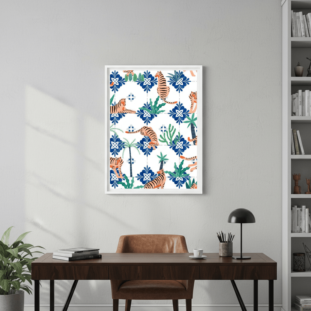 Tigers in Morocco by 83 Oranges wall - art - picture - poster