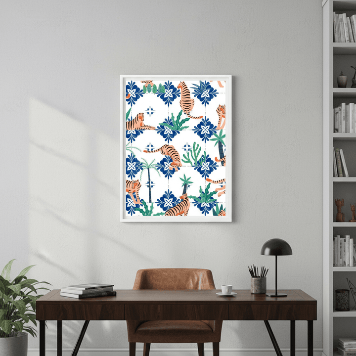 Tigers in Morocco by 83 Oranges wall - art - picture - poster