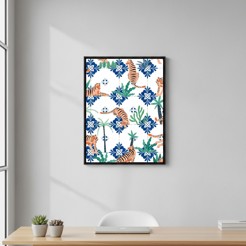 Tigers in Morocco by 83 Oranges wall - art - picture - poster