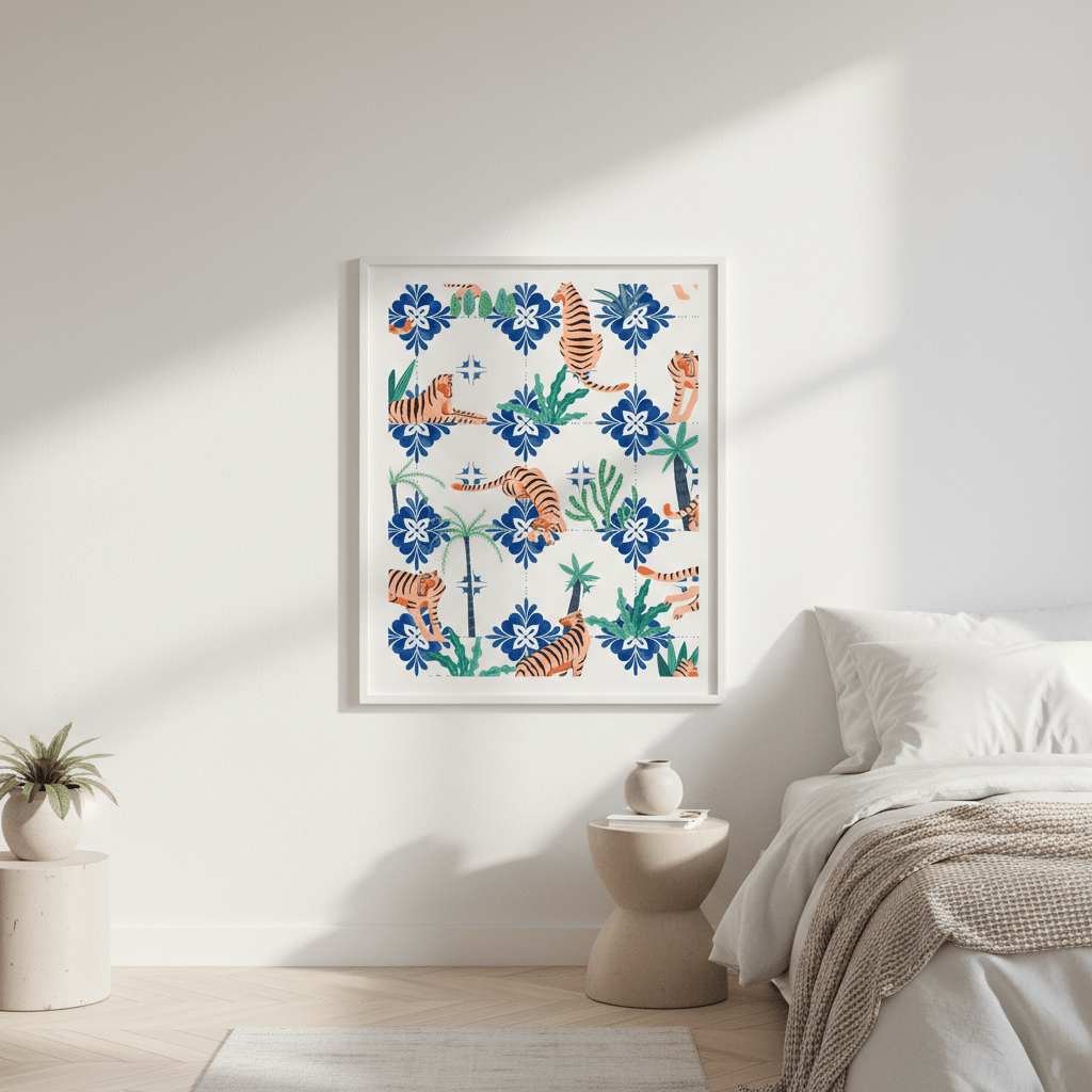 Tigers in Morocco by 83 Oranges wall - art - picture - poster