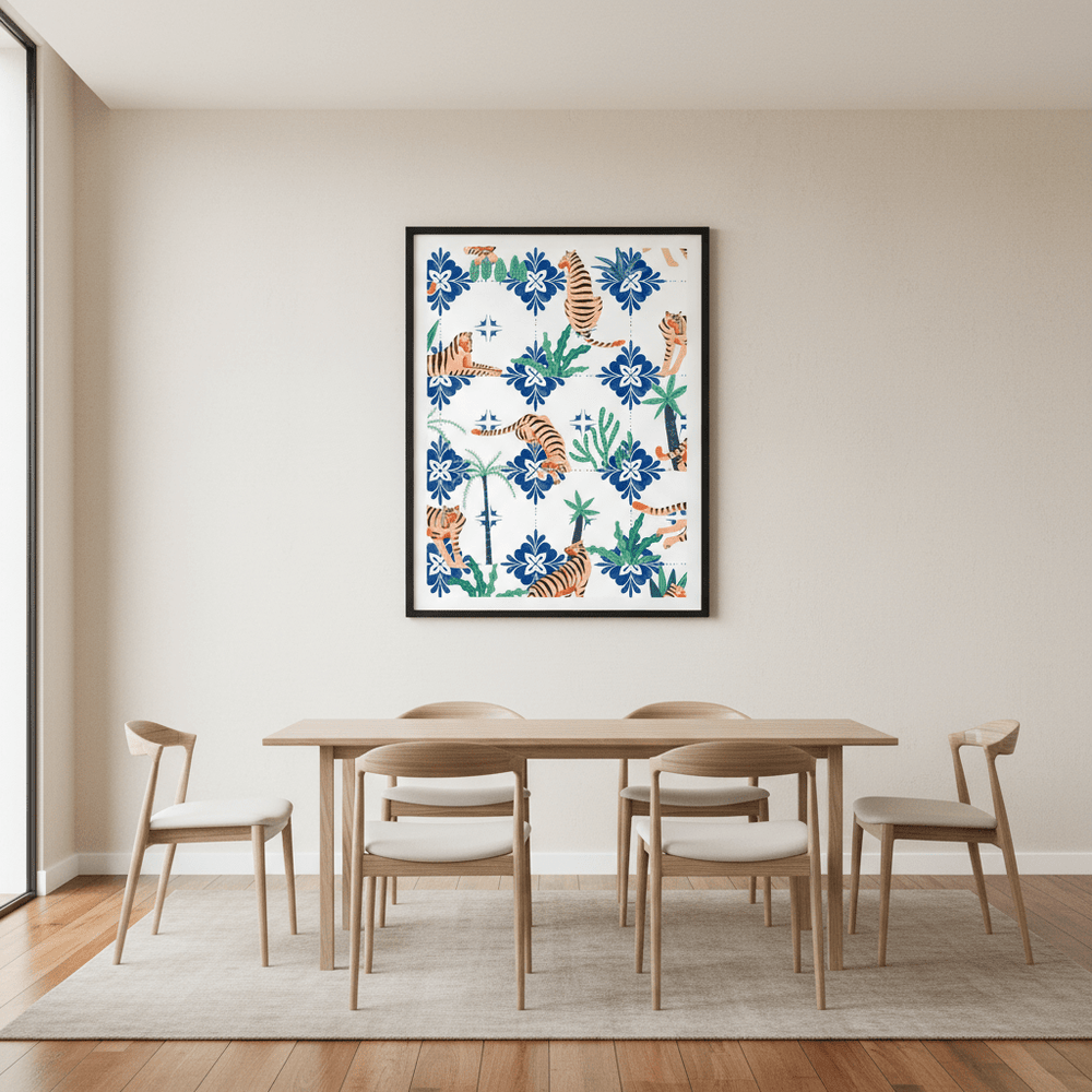 Tigers in Morocco by 83 Oranges wall - art - picture - poster