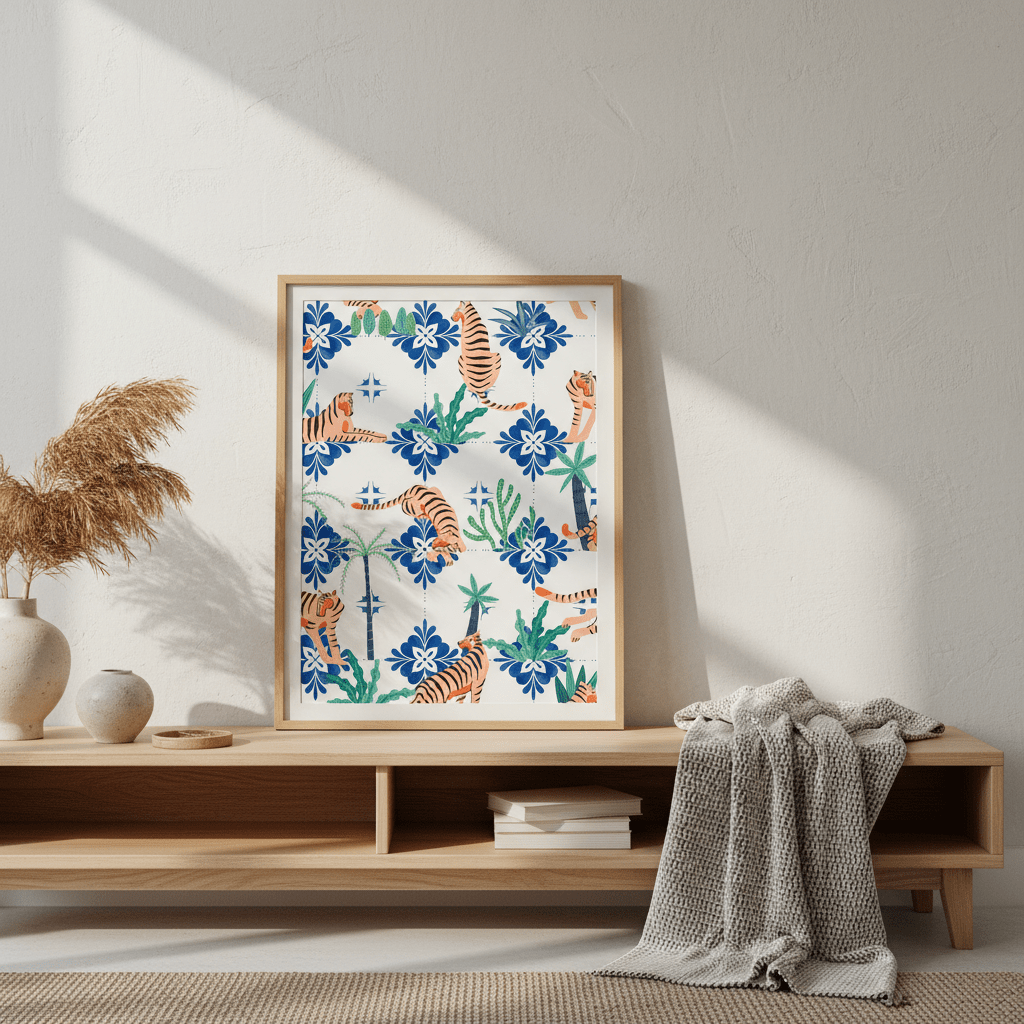 Tigers in Morocco by 83 Oranges wall - art - picture - poster