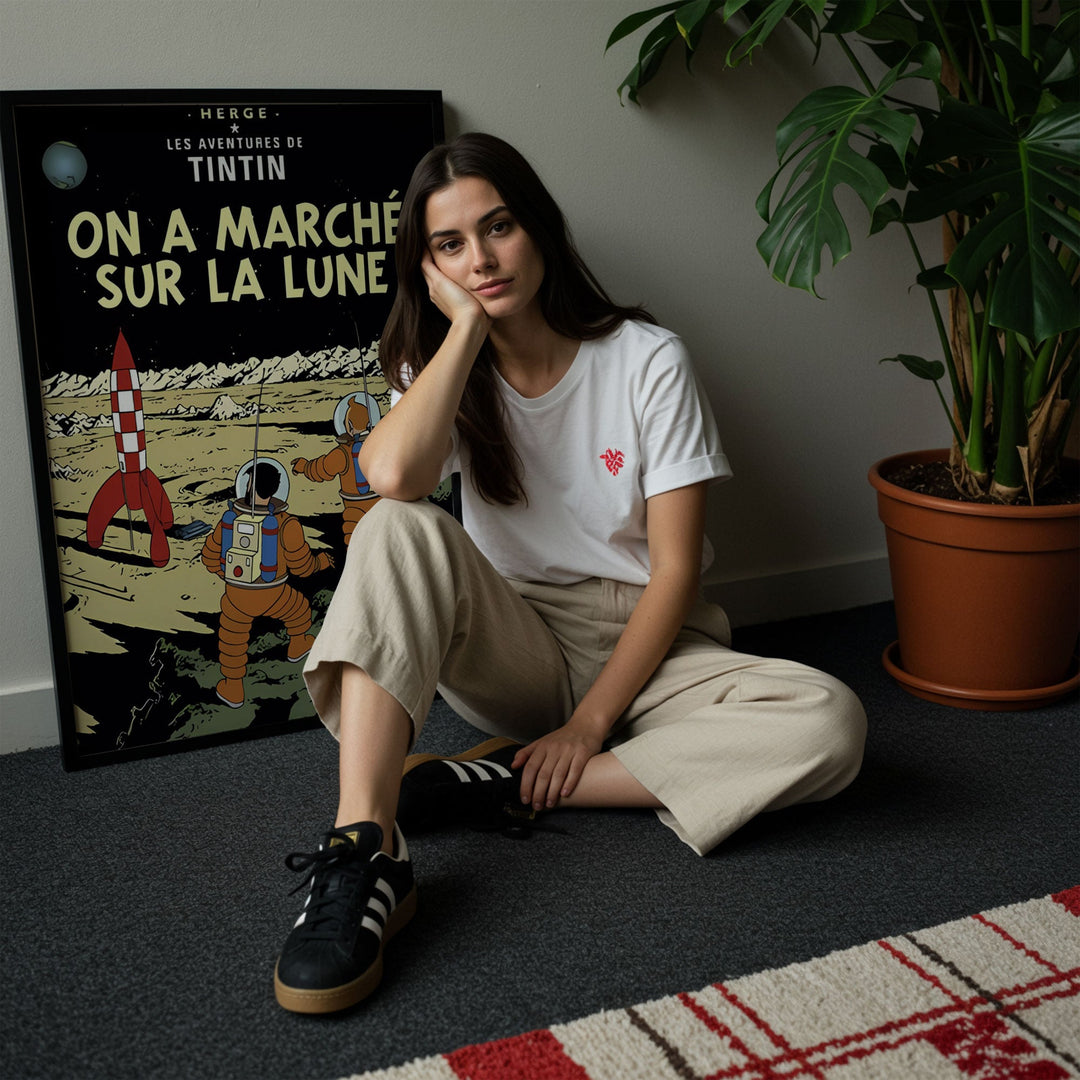 Tintin On a Walk on the Moon Bedroom Wall Art wall - art - picture - poster