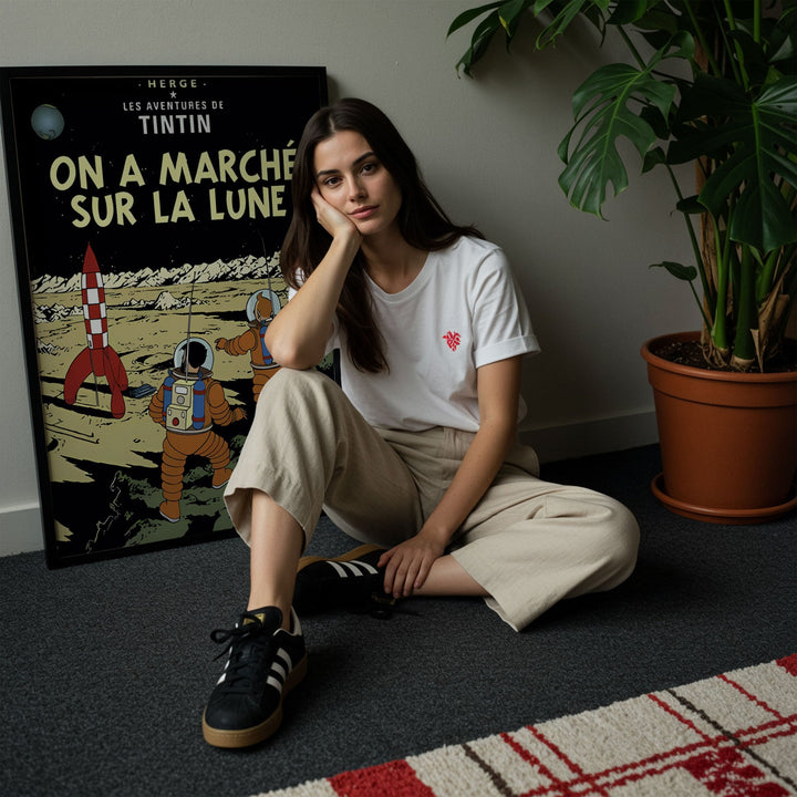 Tintin On a Walk on the Moon Bedroom Wall Art wall - art - picture - poster