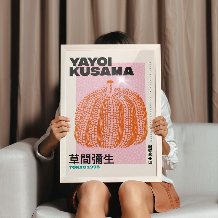 Tokyo 1998 Orange Pumpkin By Yayoi Kusama - Style My Wall