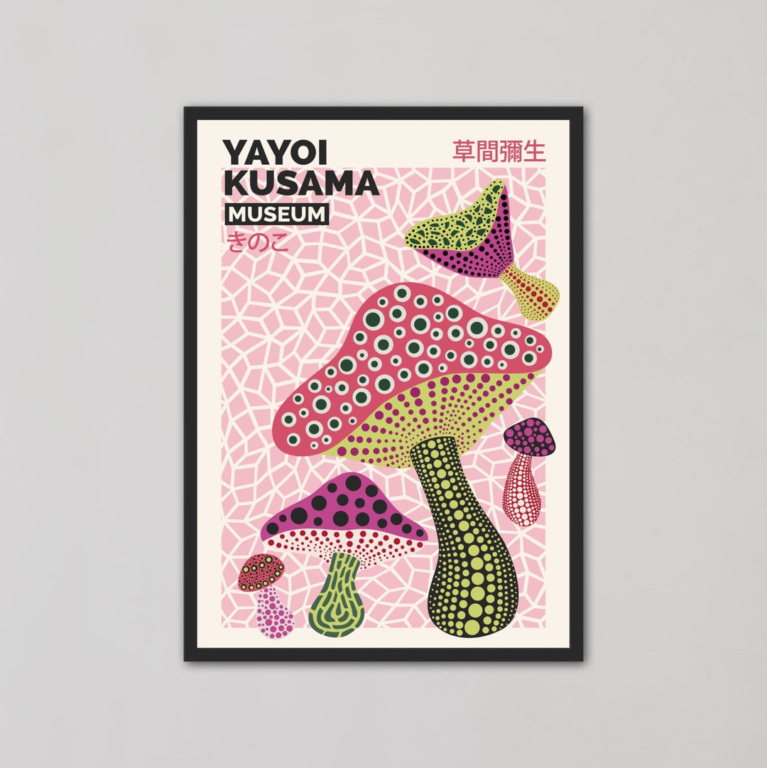 Tokyo 1998 Pink Mashrooms By Yayoi Kusama - Style My Wall