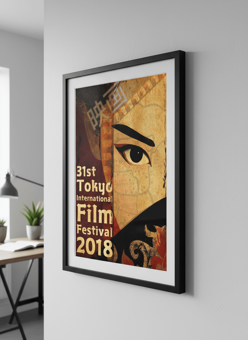 Contemporary wall art featured in a bright modern office workspace