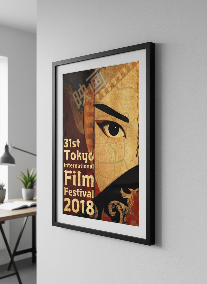 Contemporary wall art featured in a bright modern office workspace