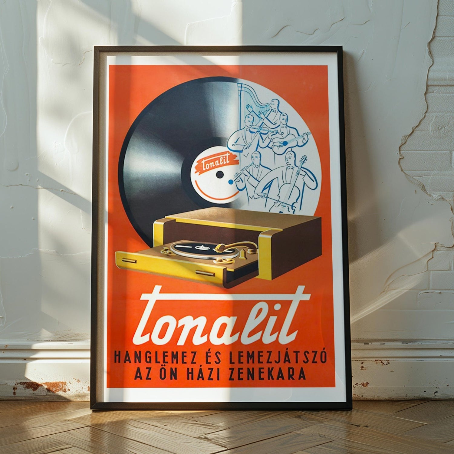Tonalit Vintage Record Player Poster wall - art - picture - poster