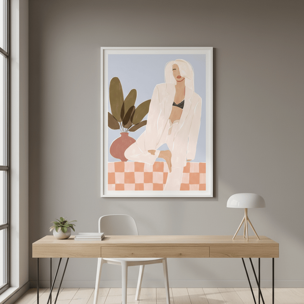 Too Lazy to Yoga by Ivy Green Illustrations wall - art - picture - poster