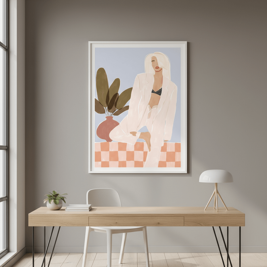 Too Lazy to Yoga by Ivy Green Illustrations wall - art - picture - poster