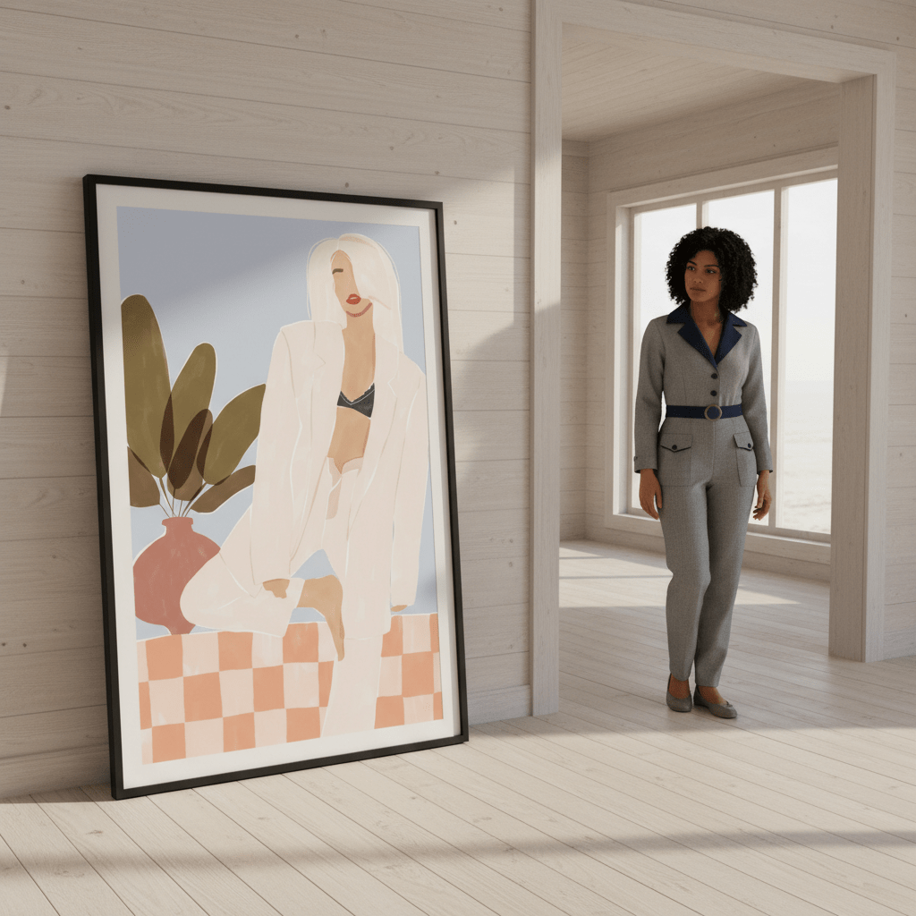 Too Lazy to Yoga by Ivy Green Illustrations wall - art - picture - poster