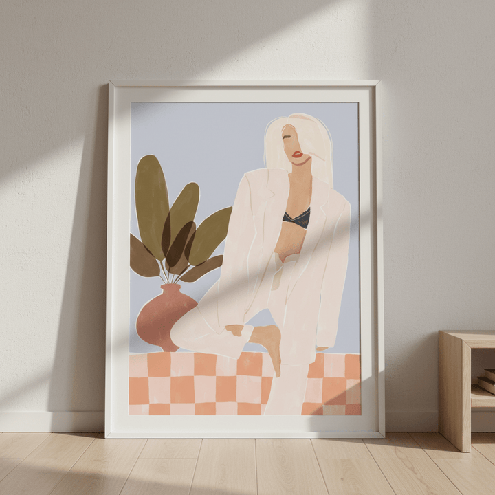 Too Lazy to Yoga by Ivy Green Illustrations wall - art - picture - poster