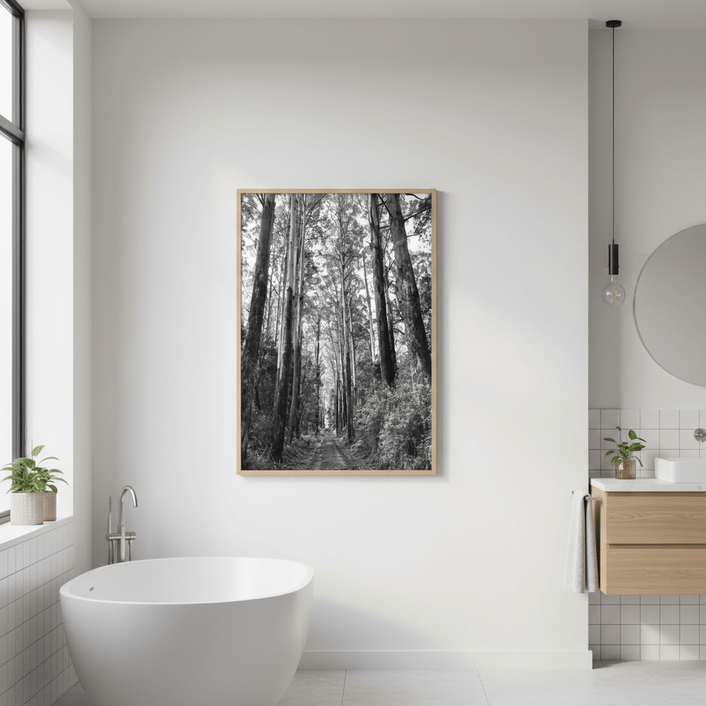 Tree Track Black and White by Nicole Hunter wall - art - picture - poster