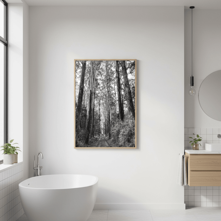 Tree Track Black and White by Nicole Hunter wall - art - picture - poster