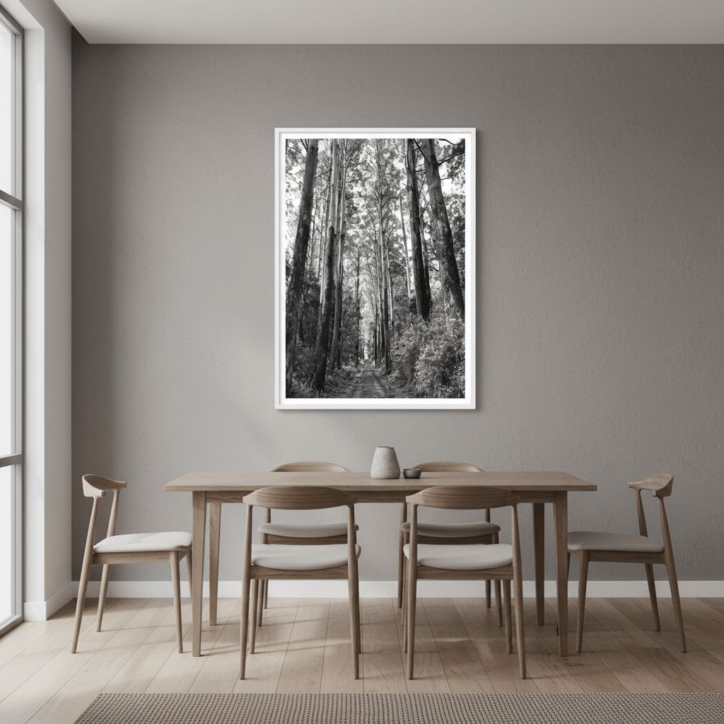 Tree Track Black and White by Nicole Hunter wall - art - picture - poster