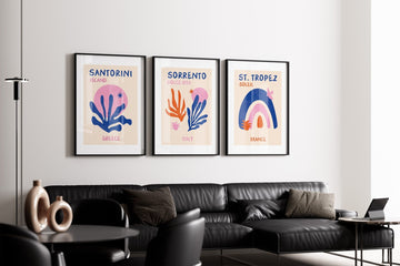 Trio of Travel Pink Prints - Style My Wall
