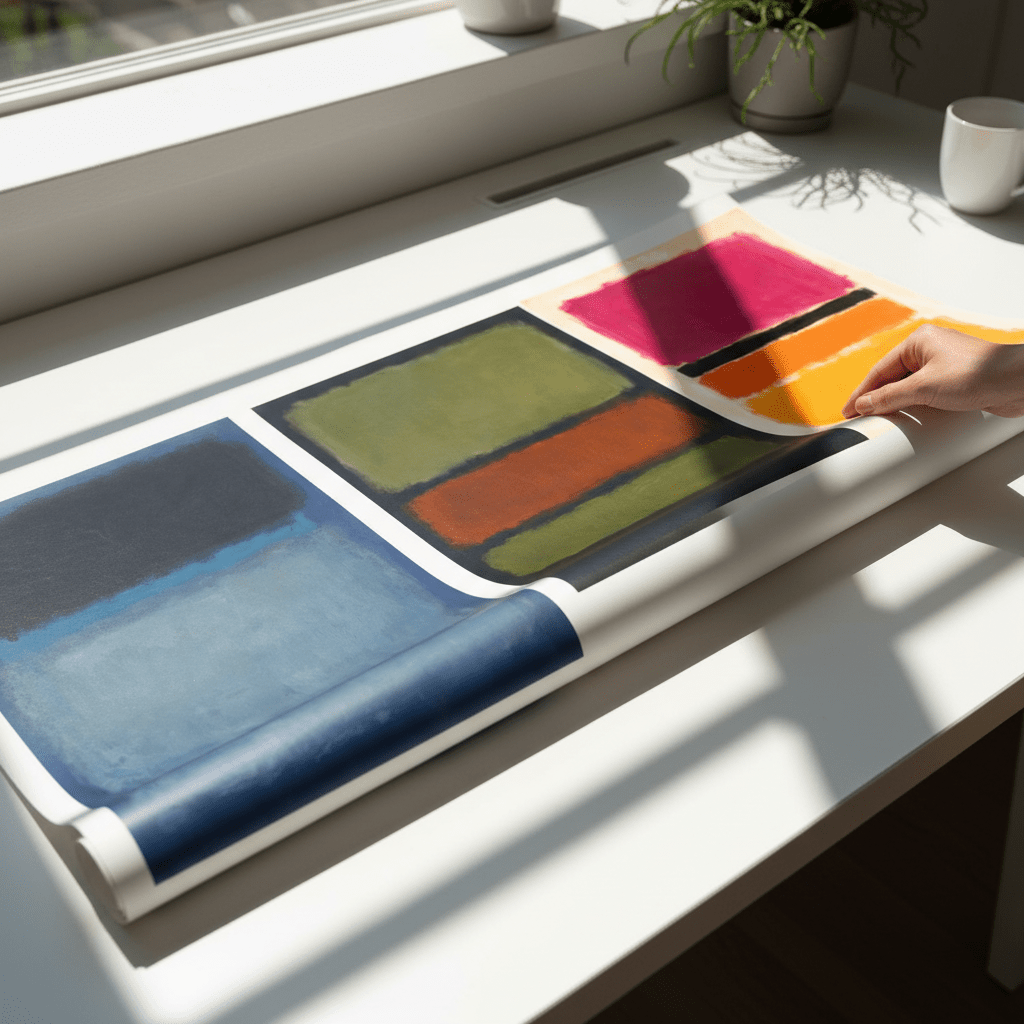 Trio Rothko Inspired Abstract Prints wall - art - picture - poster