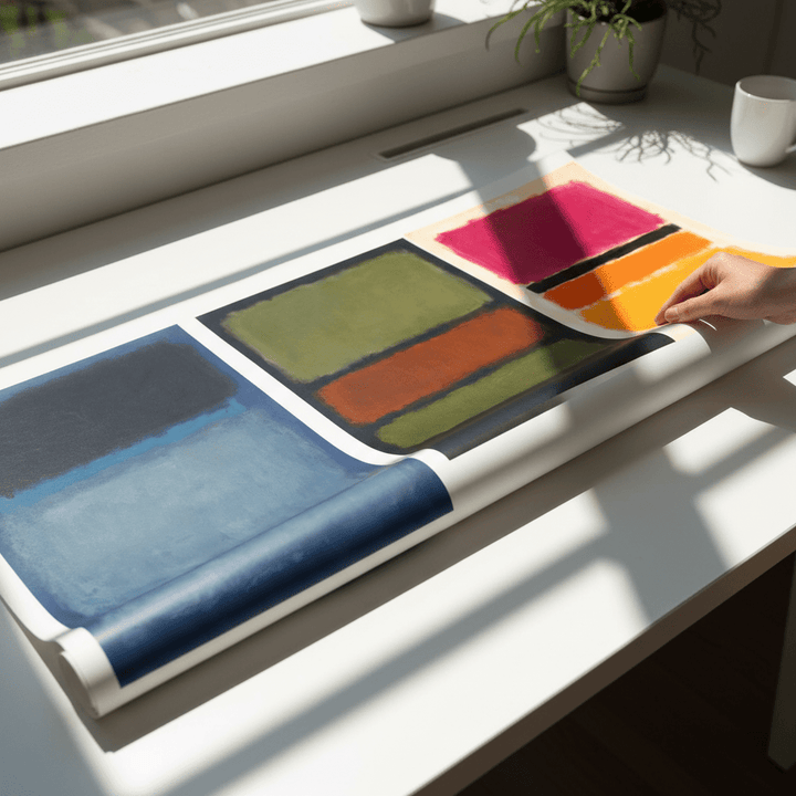 Trio Rothko Inspired Abstract Prints wall - art - picture - poster