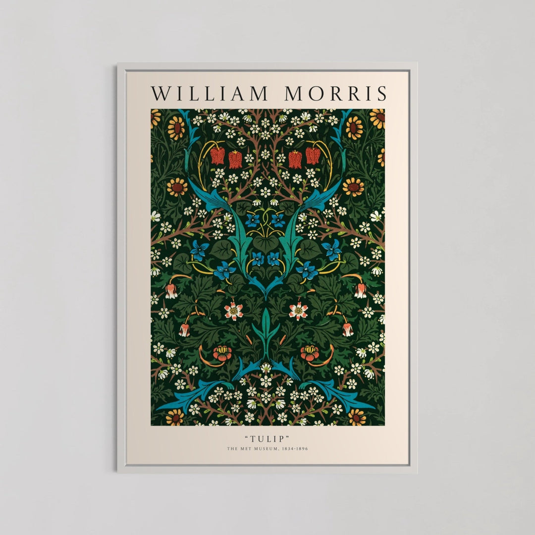 Tulip Green Wall Art by William Morris - Style My Wall