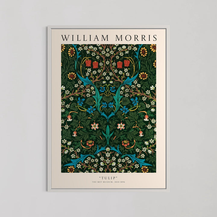 Tulip Green Wall Art by William Morris - Style My Wall