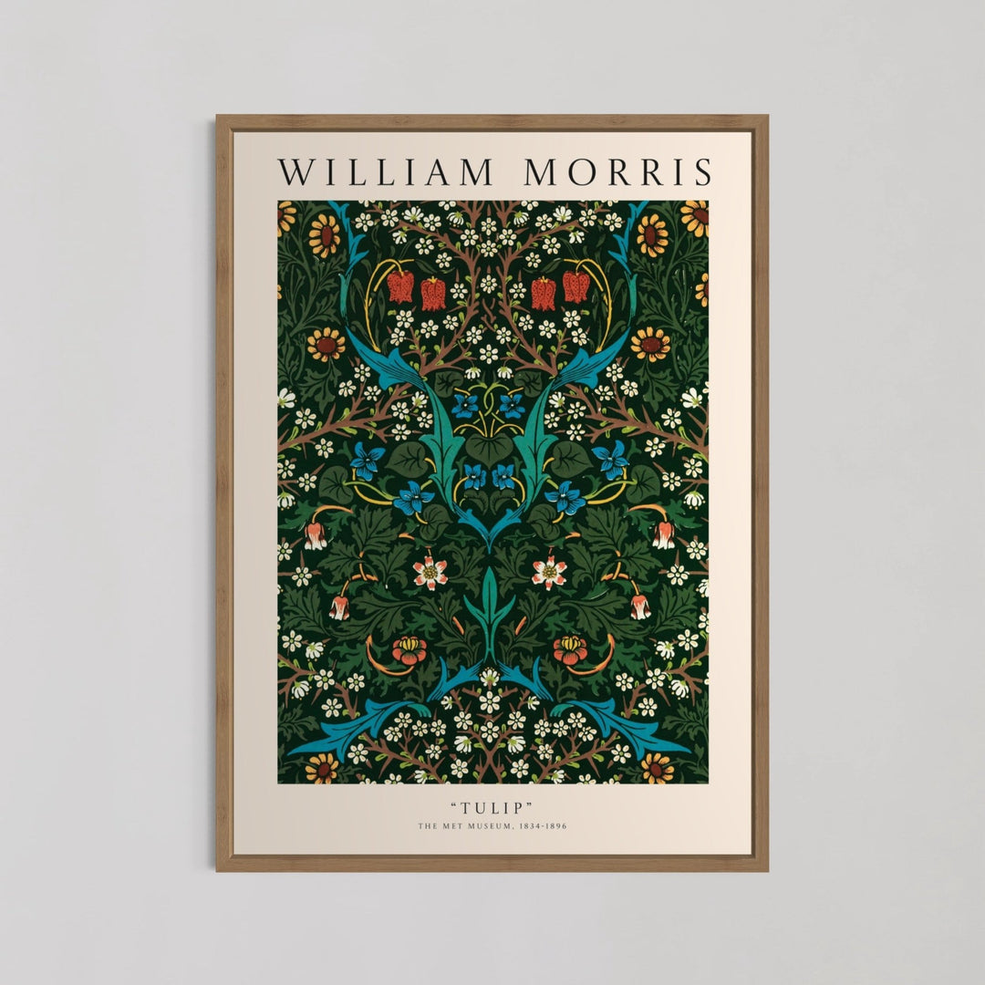Tulip Green Wall Art by William Morris - Style My Wall