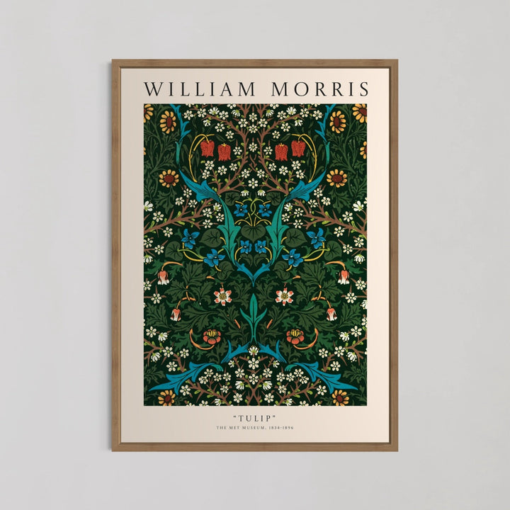 Tulip Green Wall Art by William Morris - Style My Wall