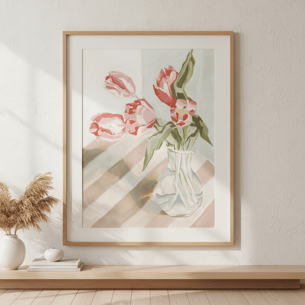 Tulipsina Vase by Lucrecia Caporale wall - art - picture - poster