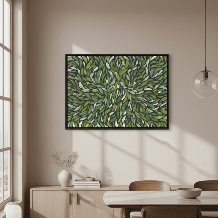 Tumbetin Baibaiye Green Healing Leaves by Emma Rigney wall - art - picture - poster