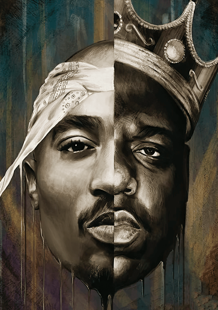 Tupac Biggie Smalls Wall Art frame