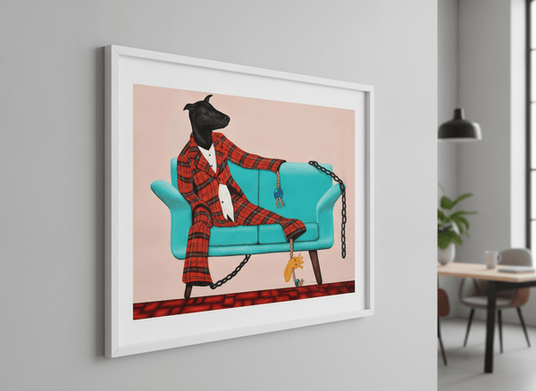 Turquoise Sofa Story By Ismed Rizal | Art & Canvas Print