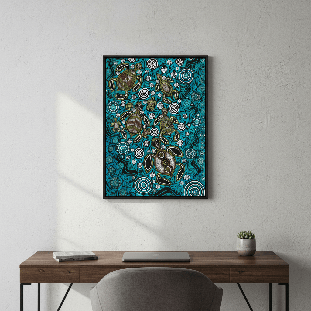 Turtles by Emma Rigney wall - art - picture - poster