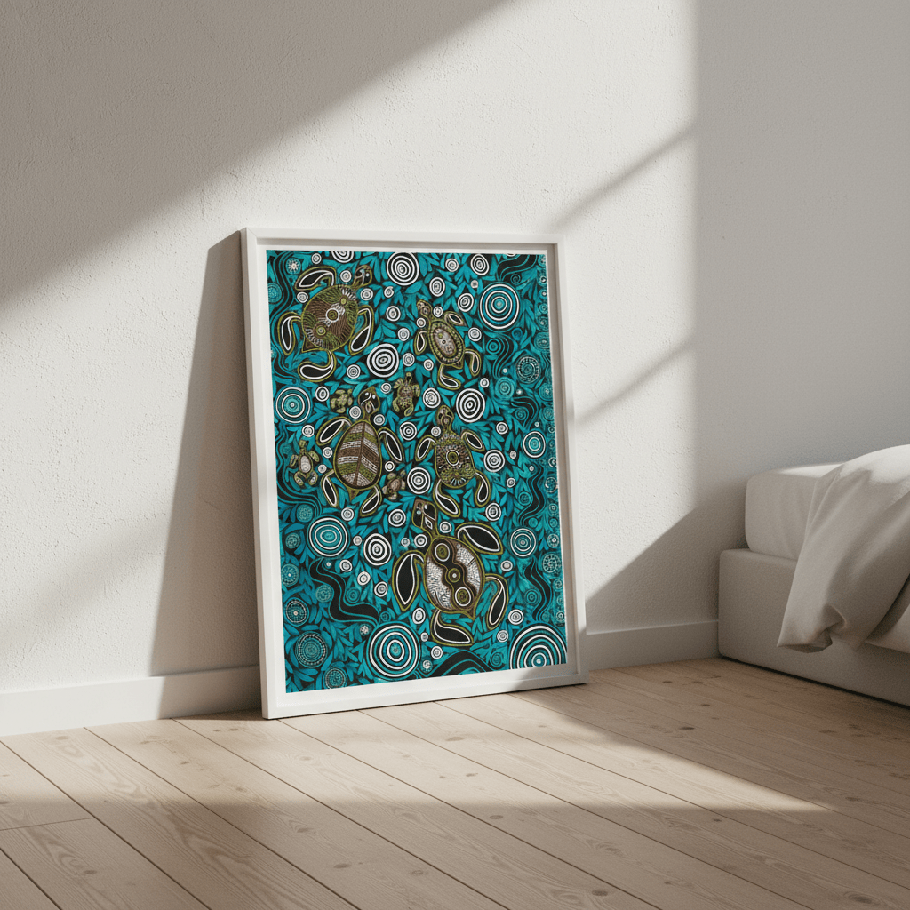 Turtles by Emma Rigney wall - art - picture - poster