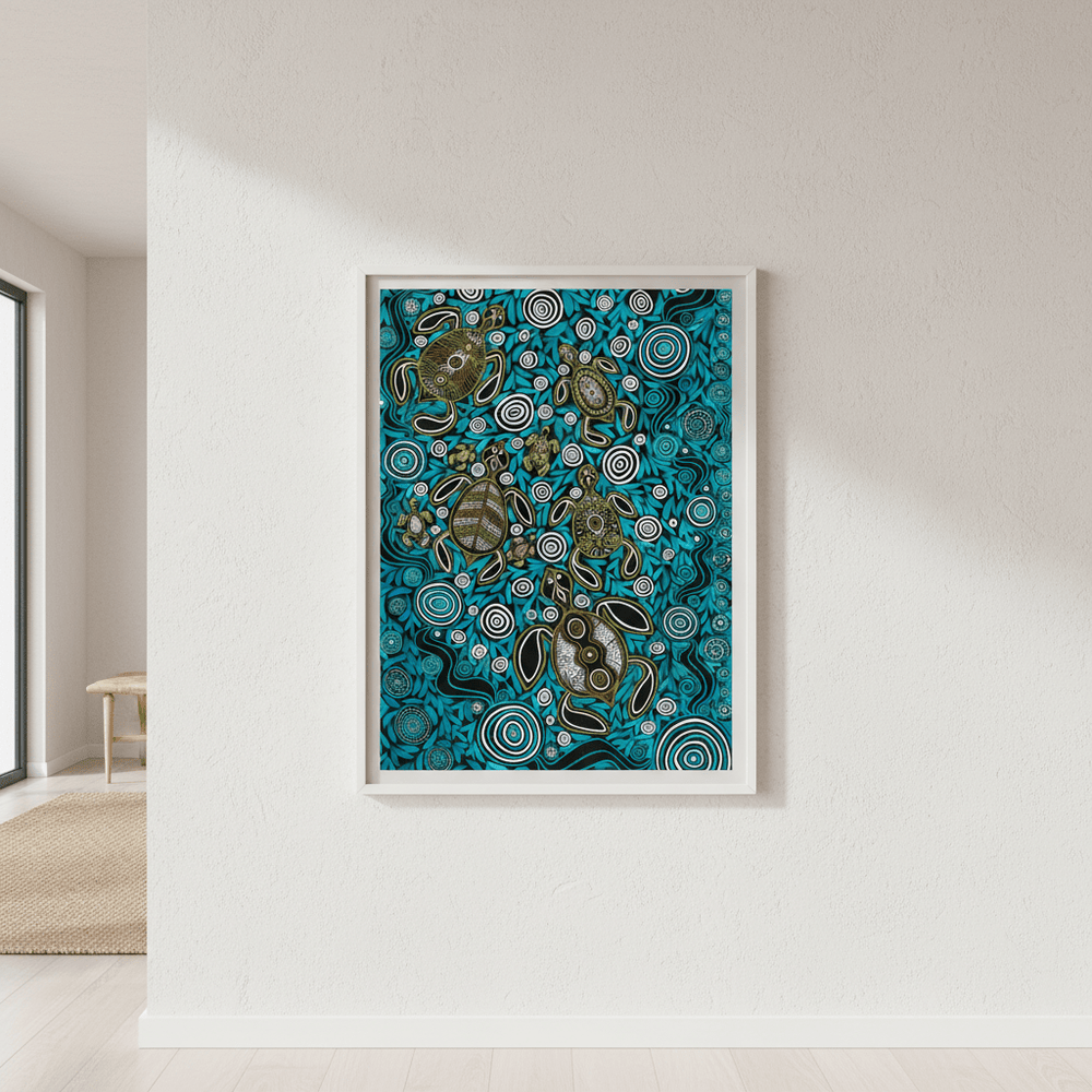 Turtles by Emma Rigney wall - art - picture - poster